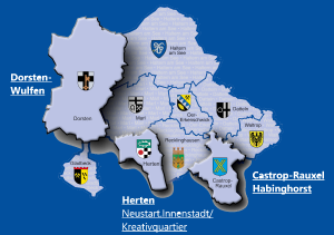 Quartiere im Kreis Recklinghausen für das Projekt 