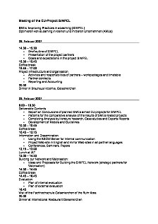 Programm Meeting of the EU-Project SIMPEL 08.-09.02.2007