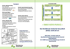 Einladungsflyer -WIGE GOES PUBLIC-