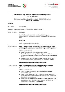 Agenda Statusworkshop April 2019