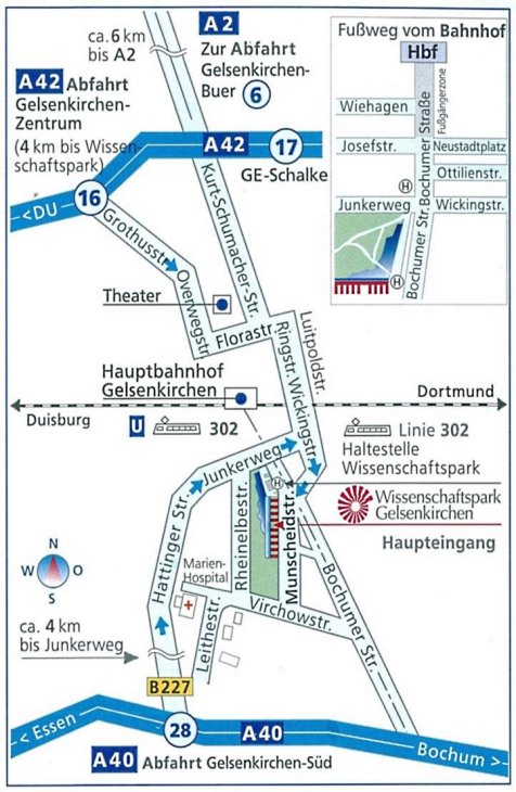 Anfahrtsskizze zum Institut Arbeit und Technik Anfahrtsskizze zum Institut Arbeit und Technik
