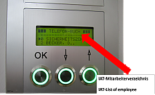 Bild vom Telefonbuch am Eingang des IAT Bild vom Telefonbuch am Eingang des IAT