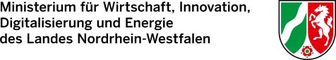 Logo Ministerium für Wirtschaft, Innovation, Digitalisierung und Energie des Landes Nordrhein-Westfalen Logo Ministerium für Wirtschaft, Innovation, Digitalisierung und Energie des Landes Nordrhein-Westfalen