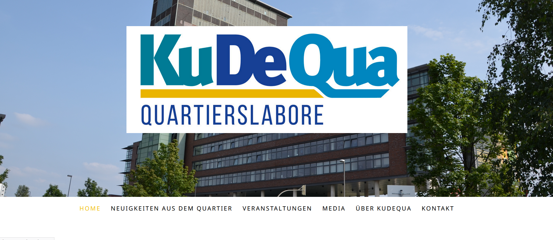 Screenshot kudequa Webseite