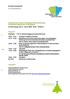 Programm WinterSymposium 31.01.2008