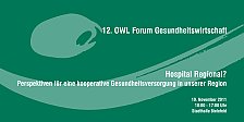 Flyer 12. OWL Forum Gesundheitswirtschaft