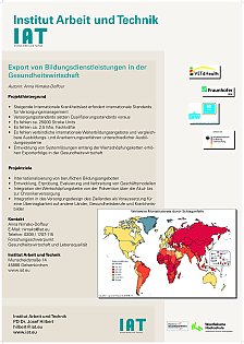 Projektinformationen zum Projekt Export von Bildungsdienstleistungen in der  Gesundheitswirtschaft